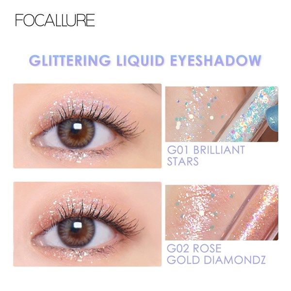 Nhũ Mắt Focallure Glittering Liquid eyeshadow FA195#G01