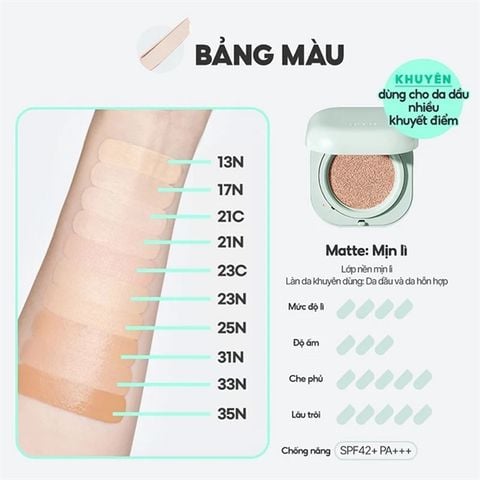 [Kèm lõi] PHẤN NƯỚC KIỀM DẦU THẾ HỆ MỚI LANEIGE NEO CUSHION MATTE SPF42/PA+++