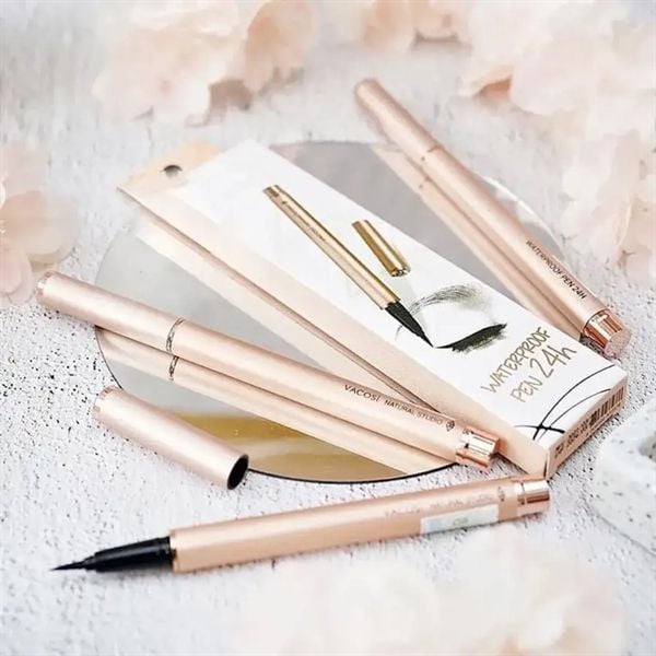 Bút Kẻ Mắt Nước Sắc Nét, Lâu Trôi Vacosi 24h Waterproof Pen 0.05mm 2g