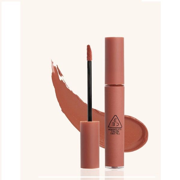 Son Kem Lì 3CE Velvet Lip Tint #walk n talk nâu hồng đất