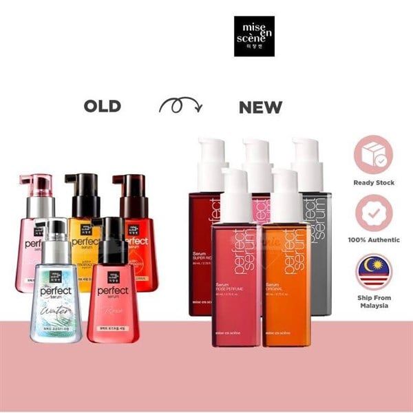 Tinh Chất Dưỡng Tóc Mise en scène Phục Hồi Hư Tổn 80ml #hồng
