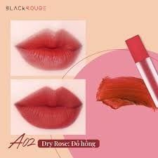 Son Kem Lì Black Rouge Air Fit Velvet Tint #A02 đỏ hồng