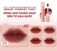 Son Kem Lì Thuần Chay, Mịn Mượt Foif By Merzy Daily Velvet Tint #VT5 - Dolce Auburn
