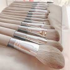 Bộ cọ trang điểm 14 cây túi da #14pc