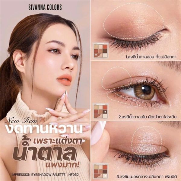 Phấn mắt 8 Ô Sivanna Colors Impression Eyeshadow Palette#01