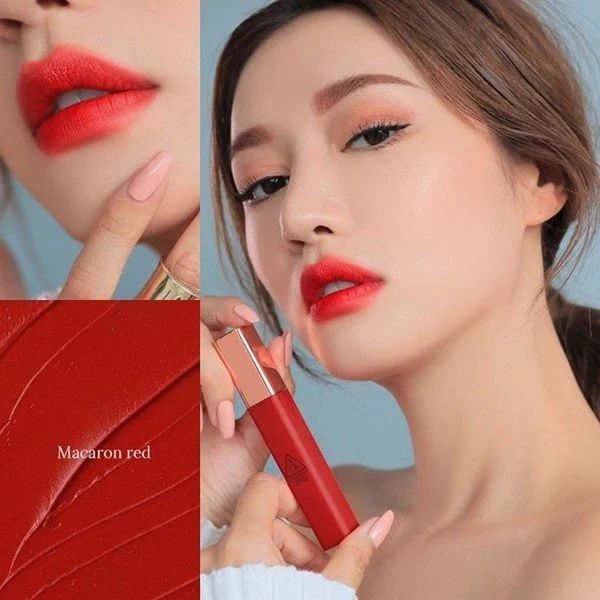 Son 3CE Cloud Lip Tint #macaron red - đỏ thuần