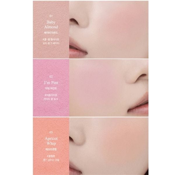 Má Hồng Clio Air Blur Whip Blush #02-i’m pint