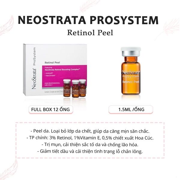 PEEL DA SINH HỌC NEOSTRATA PROSYSTEM RETINOL - 1 ỐNG 1.5ML [HÀNG CÔNG TY]