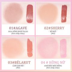 Má hồng dạng kem FOCALLURE Hangover Red Wine #03-cam nude