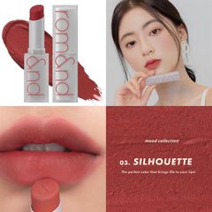 Son Romand New Zero Matte Lipstick 03 Sihouette Đỏ Hồng Đất