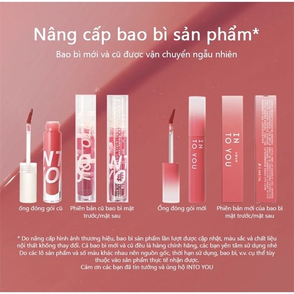 son tint lì sương mù bóng Into you watery #w08-hồng đào