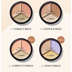 Bảng Triệt Sắc 3 ô The Saem Cover Perfection Triple Pot Concealer #04