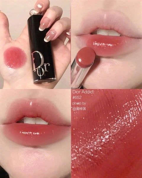 SON DIOR ADDICT HYDRATING SHINE LIPSTICK #652-hồng nude minisize 1,6g full box