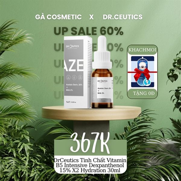 Tinh Chất DrCeutics B5 Intensive Dexpanthenol 15% X2 Hydration 30ml