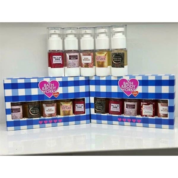 Set 5 Chai Sữa Tắm Bath & Body Works - 20ml- Mix Mùi Ngẫu Nhiên