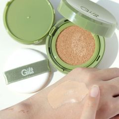 Phấn Nước Gilaa Vegan Super Cover Cushion SPF50+ PA+++ #02 Natural Beige