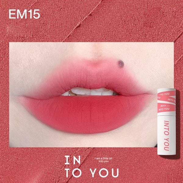 Son Kem Lì INTO YOU shero super matte lip & cheek mud EM15 dạng thỏi
