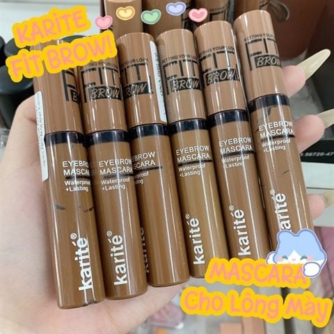 MASCARA CHẢI ĐỊNH HÌNH LÔNG MÀY CÓ MÀU fit brow Karité