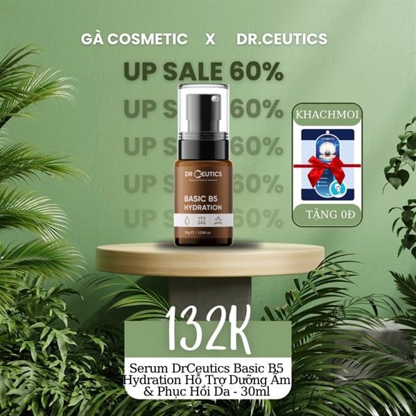 Serum DrCeutics Basic B5 Hydration Hỗ Trợ Dưỡng Ẩm & Phục Hồi Da - 30ml