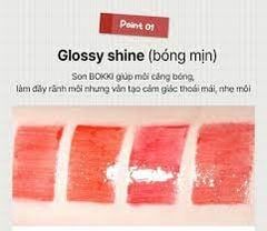Son tint bóng BLACK ROUGE GLOW BOKKI TINT GB01