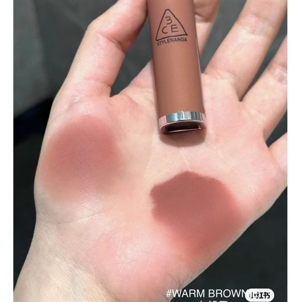 Son Kem Lì, Mịn Mượt Môi 3CE Hazy Lip Clay #warm brownie