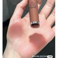 Son Kem Lì, Mịn Mượt Môi 3CE Hazy Lip Clay #warm brownie