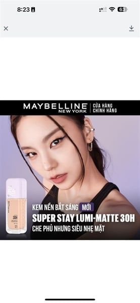 Kem Nền Maybelline Super Stay Up To 30H Lumi Matte Foundation#115