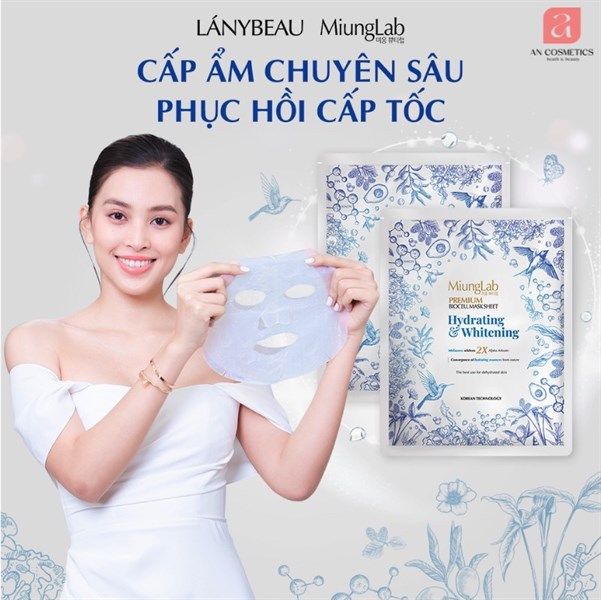 Mặt nạ cấp ẩm phục hồi dưỡng trắng sáng Miunglab premium Lánybeau