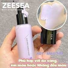 Kem Lót Trang Điểm Kiềm Dầu, Nâng Tông Zeesea Multi-Effect Makeup Primer A01-Màu tím