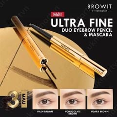 Chì Kẻ Mày Và Mascara Mày 2 Trong 1 Browit Ultra Fine Duo Eyebrow Pencil & Mascara