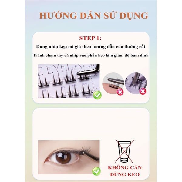 Lông Mi giả tự dính không cần dùng keo Eyes Bling- tái sử dụng nhiều lần