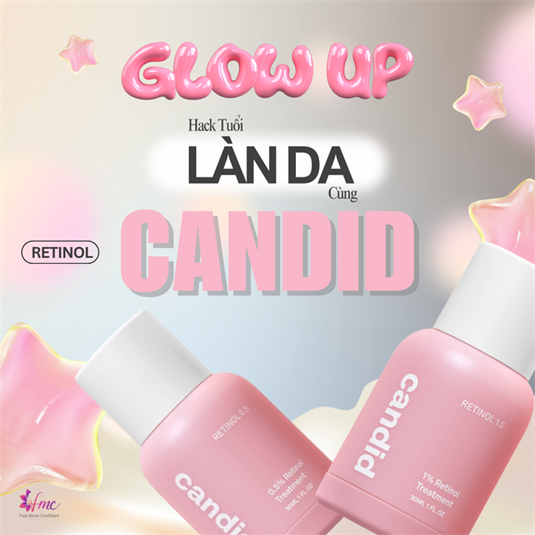 Tinh chất Retinol Candid 0.5% Chống Lão Hóa & Cải Thiện Nếp Nhăn 30ml