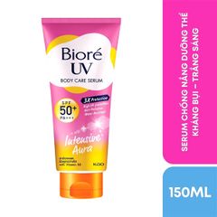 Dưỡng thể chống nắng Bioré UV body care cream spf50+pa+++ 150ml #intensive aura