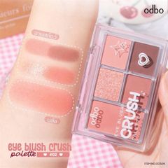 Bảng phấn mắt và má hồng ODBO eye blush crush #02