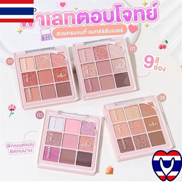Phấn mắt 9ô Odbo Shadow & me pallete #03