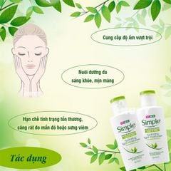 kem Dưỡng Ẩm Simple Hydrating Light Moisturiser Kind To Skin 125ml