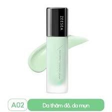 Kem Lót Trang Điểm Kiềm Dầu,Che mụn đỏ Zeesea Multi-Effect Makeup Primer 30g-xanh