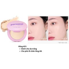 Phấn phủ Nén IPKN Personal Powder Pact hiệu chỉnh tone da #hồng