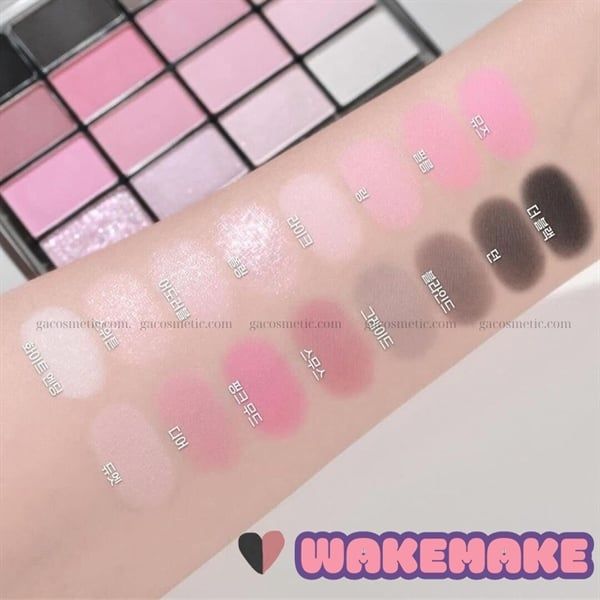 BẢNG MẮT WAKEMAKE SOFT BLURRING EYE 16Ô- #16 BLACK HUSH