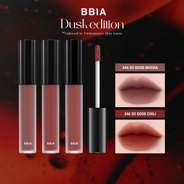 Son Kem Lì Bbia Velvet Lip Tint Dusk Edition#45