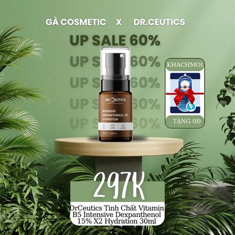 DrCeutics Tinh Chất Vitamin B5 Intensive Dexpanthenol 15% X2 Hydration 30ml