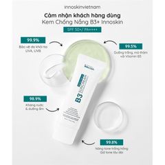Kem chống nắng b3 innoskin chống nắng kiềm dầu suốt 24h
