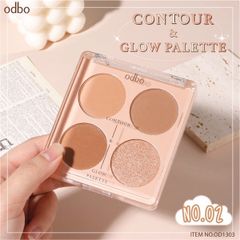 Phấn Tạo Khối hightlight Odbo Contour & Glow #02