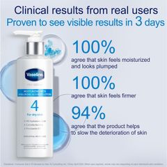 duỡng thể Vaseline Pro Derma 4 Hyaluronic Acid 250ml