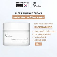 Kem cấp ẩm và làm sáng da 9 Wishes Rice Radiance Cream 50ml