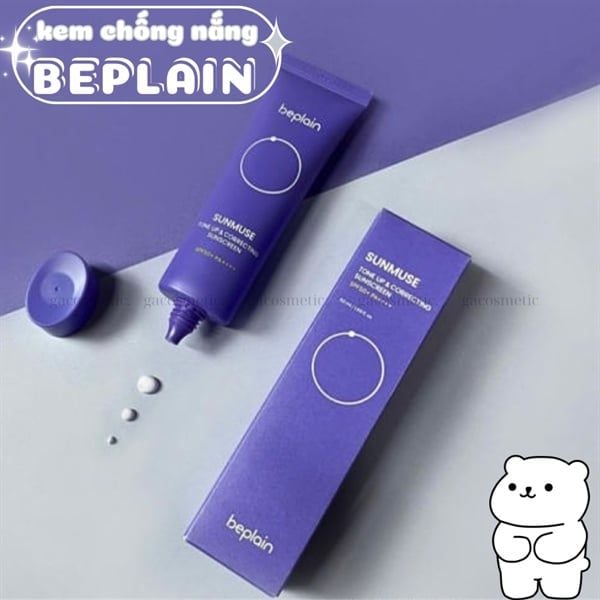 Kem Chống Nắng Cà Rốt Tím Beplain Sunmuse Tone Up & Correcting Sunscreen SPF50+ PA++++