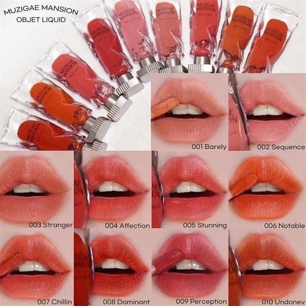 Son Kem Muzigae Mansion Object Liquid thuần chay #001
