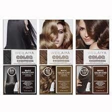 Dầu Gội Phủ Bạc Dưỡng Tóc Weilaiya Magic Color #đen