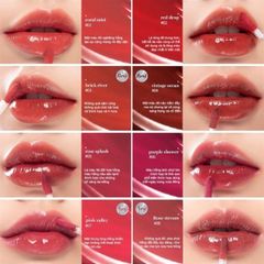 Son tint bóng ROMAND GLASTING water tint #02 red drop đỏ nâu