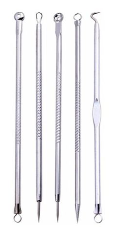 Bộ dụng cụ nặn mụn 5 chi tiết thép kh gỉ